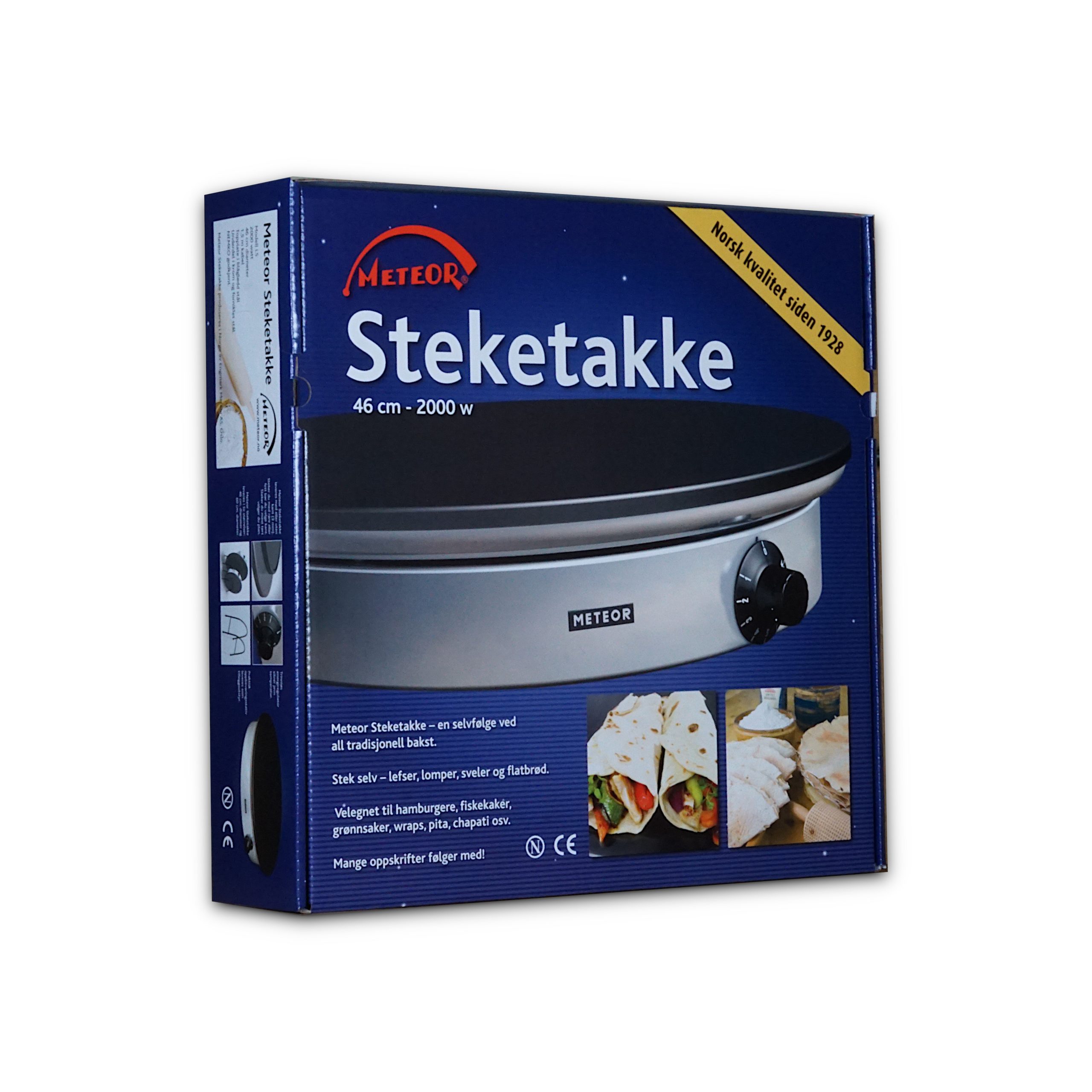Meteor steketakke 46 cm med kant Meteor steketakke 46 cm med kant